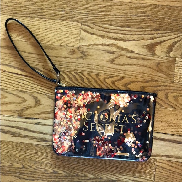 Victoria Secret sequins makeup bag - Picture 3 of 6